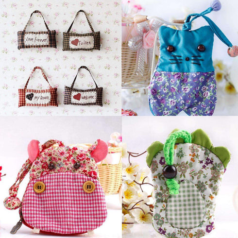 Misscrafts 7pcs 50 x 50cm Cotton Fabric DIY Making Supplies Craft Patchwork Fabric Bundle Fat Quarter Pre-Cut Quilt Squares for DIY Sewing Scrapbo...