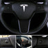 Tesla Model 3 / Model Y Steering Wheel Wrap (Carbon Fiber)...