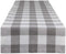 DII Buffalo Check Collection, Classic Farmhouse Table Runner, 14x72, Gray & White...