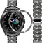 Bands Compatible with Samsung Galaxy Watch 4 Classic (46mm), 20mm Luxury Rhinestone Diamond Metal Steel Bracelet with Watch Face Bezel Ring Case C...