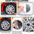 4PCS Wheel Center Cap Stickers with 3D American Flag Emblem 56mm Center for Rims Car Decorations Automotive Accessories Waterproof Wheel Hub Cap f...