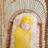 Baby Girl Newborn Receiving Blanket with Matching Bow Hat and Mittens Set Baby Swaddle Blanket Shower Swaddle Gift...