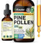 Pine Pollen Tincture - Organic Pine Pollen Powder Liquid Extract for Immune Support - Alcohol & Sugar Free Natural Herbal Supplement - Vegan Pine ...