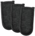 DII Basic Terry Collection Quilted 100% Cotton, Pan Handle, Black, 3 Piece...