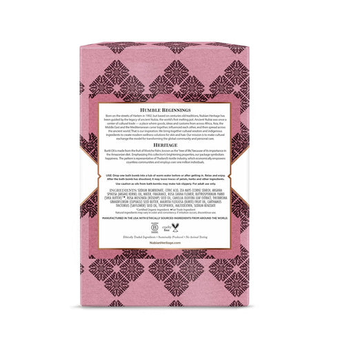 Nubian Heritage Bath Bombs Patchouli and Buriti Uplifting Bath and Body Products 1.6 oz 6 Count (Pack of 1)...