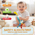 Tinabless Baby Car Keys Teether Toddlers Sensory Learning Toy with Music - Musical Baby Toys for Travel - Birthday Gifts for Baby Age 6+ Months(Bl...