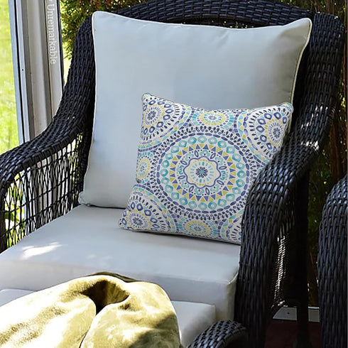 LVTXIII Pack of 2 Outdoor Throw Pillow Covers Accent Waterproof Pillow Covers ONLY, Patio Square Cushion Cases for Garden Balcony Couch Sofa Decor...