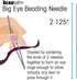 The Beadsmith Big Eye Beading Needles, 2.125 inches, 4 per card, Sharp Points, Use for General Sewing, Weaving and Embroidery, Very Easy to Thread...