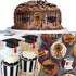 Sakolla Graduation Fondant Molds Silicone Doctoral Cap Diploma Chocolate Candy Molds Congrats Grad Congratulations Mould Cake Toppers Party Decora...