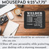 Funny Gag Sarcastic Mousepad Welder Hourly Rate Funny Welding Worker Employees Coworker Men Women Gift Office Poster Black Computer Mouse mat Mous...