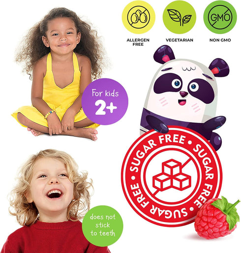 DR. MORITZ Sugar-Free Calm Magnesium Gummies for Kids and Adults - Kids Magnesium Gummies - Magnesium Citrate Gummies (60 Count (Pack of 1), Raspb...