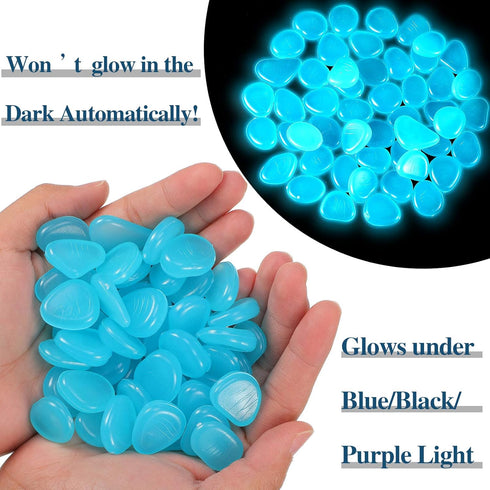 57 Pieces Glowing Fish Tank Decorations Plants with Simulation Glowing Silicone Coral Glowing Jellyfish Lotus Leaf Changeable Green Sea Anemone Lu...