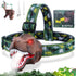 Dinosaur Headlamp for Kids Flashlight Rechargeable Led Headlights Roar & Silent Mode, T-Rex Dinosaur Toys, Camping Gear, Gifts for Boys Girls Adul...