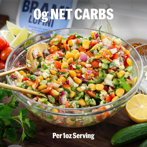 BRAMI Lupini Beans Snack, Chili & Lime, 7g Plant Based Protein, 0g Net Carbs, Vegan, Vegetarian, Keto, Mediterranean Diet, Non Perishable, 5.3 oz...