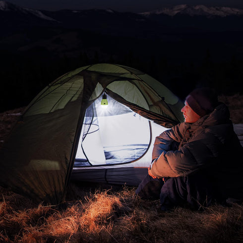 EverBrite Rechargeable Camping Light, Portable Tent Lantern, 3 Lighting Modes, Hanging Tent Light Bulbs with Clip Hook for Hiking, Fishing, Backpa...