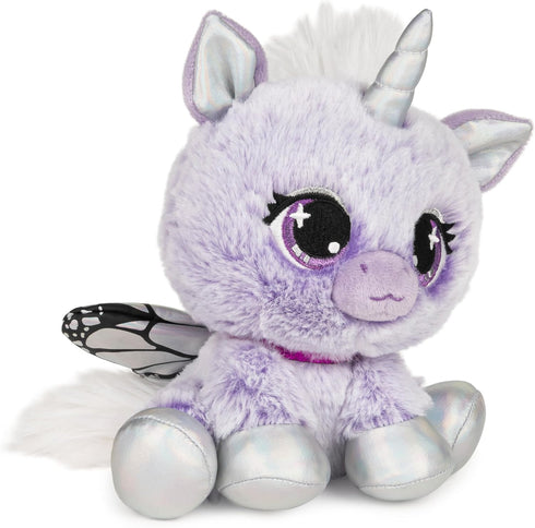 GUND P.Lushes Designer Fashion Pets Mariah Monarch Unicorn Premium Stuffed Animal, Purple/Silver, 6”...