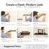 InPlace Durable Shelf with Invisible Brackets - Easy to Install & Remove, Deep Floating Shelves for Wall - MDF Wall Shelf for Living Room & Bedroo...