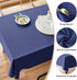 Textured Tablecloth Rectangle 52x70 Water Resistant Spill-Proof Wipeable Table Cloth Wrinkle Free Fabric Dining Table Cover for Birthday Party Far...