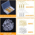 Thrilez Hypoallergenic Earring Hooks, 600Pcs Earring Making Kit with Hypoallergenic Earring Hooks, Jump Rings and Clear Rubber Earring Backs for D...