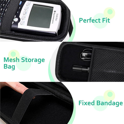 XANAD Calculator Case Compatible with Texas Instruments TI-84 Plus CE/TI-84 Plus/TI-Nspire CX II CAS/TI-Nspire CX II/TI-83 Plus/TI-89 Titanium/TI-...