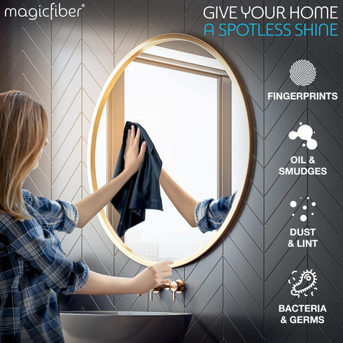 MagicFiber Extra Large Microfiber Cleaning Cloth - Premium Cloth for TV, Screens, Windows, Mirrors & More...