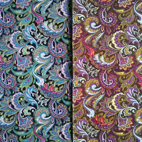 6 PCS Fat Quarters Fabric Bundles 18 inchx22 inch Cotton Quilting Fabric for Sewing Mask,Paisley Pattern...
