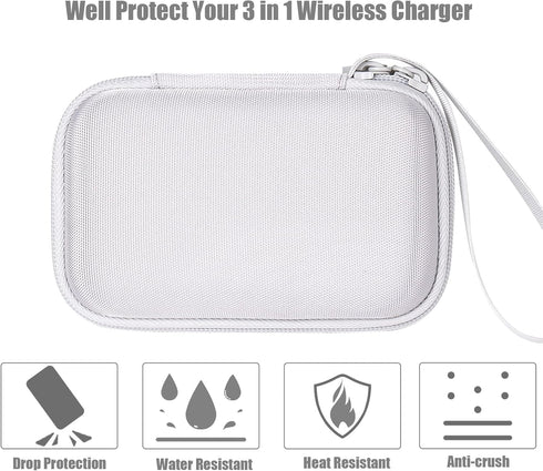 Aenllosi Hard Carrying Case Replacement for UCOMX Nano 3 in 1 Wireless Charger (White,Case Only)......