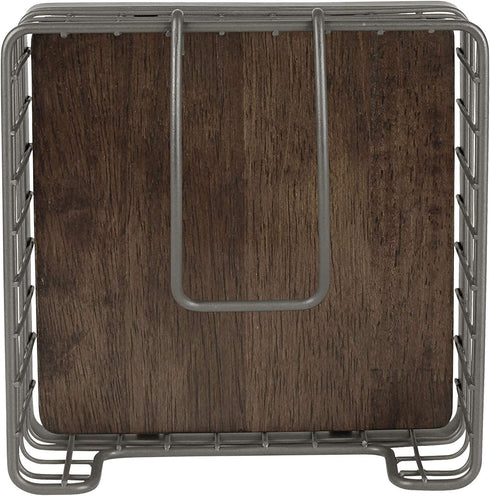 Spectrum Madison Weighted Napkin Holder (Industrial Gray) - Dispenser & Décor for Kitchen, Dining Room, Outdoor, & Bar Tabletop Storage...
