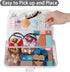 Flower River 11(in) Versatile Three-Layer Folding Organizer Box,Ideal for Art & Crafts,Toys,Sewing Supplies,Jewelry and Tools,Storage with Dual Tr...