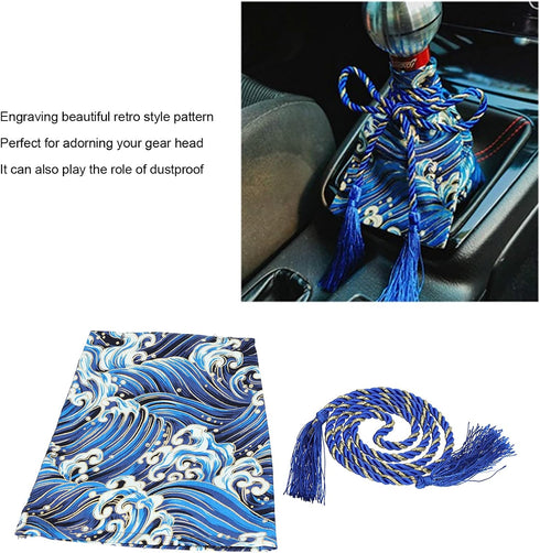 Shift Knob Dust Cover Ancient Antiquity Element Manual Gear Shift Knob Boot Dust Cover with Rope for Car Truck Shift(B)...