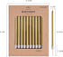 PHD CAKE Gold Long Thin Metallic Birthday Candles, Cake Candles, Birthday Parties, Wedding Decorations, Party Candles, Cake Decorations...