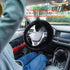 4PCS Set Fluffy Steering Wheel Covers with Handbrake Cover&Gear Shift Cover&Plush Keychain Furry Steering Wheel Cover for Women Girl Fashion Warm ...