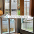 Niviy Frosted Window Film Privacy Window Sticker Non Adhesive Window Vinyl Film Removable Static Cling Window Film UV Protection Striped Pattern f...