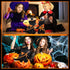 Halloween Plush Cat 9.84 Inch Cute Pumpkin Halloween Stuffed Animals Pumpkin Cats Gift Stuffed Bat Soft Cat with Hat and Cloak for Kids Birthday H...