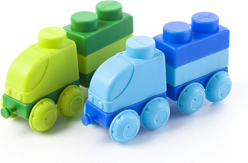 UNiPLAY Truck and Trailer Set, Building Block Truck for Cognitive Development, Motor Skills, Sensory Learning, Educational Toy for 3 Years Old and...