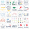 25 Pack Stencils for Baby Shower?Mixed Animals Pattern Painting Stencils Baby Shower Onesie Decorating Reusable Templates for Painting on Fabric B...