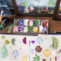 Nuanchu 223 Pcs Real Dried Pressed Flowers for Crafts Natural Dried Leaves and Butterfly Stickers Set Colorful Daisy Flowers and Adhesive Butterfl...
