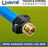 Underhill Garden Hose Repair Kit, Clamp Connectors, 5/8 Inch Clamps with Male Mender, Heavy-Duty Brass Fittings, Menders with Clamp, HR-58M...