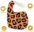 Zainpe 6Pcs Snap Muslin Cotton Bibs for Baby Leopard Tiger Stripe Zebra Pattern Bib Adjustable Feeding Bib Machine Washable Unisex Burp cloth with...