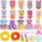 Mini 5.3 inch Doll Clothes and Accessories 6 Beach Swimsuits 3 Dresses with 2 Swimming Rings 2 Drinks 2 Hats 2 Glasses 2 Shoes...