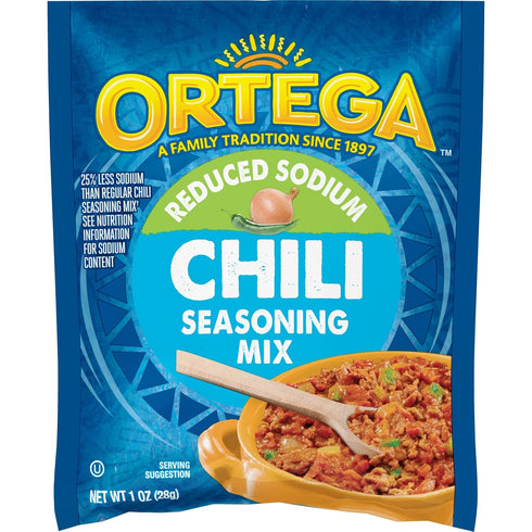 Ortega Seasoning Mix, Reduced Sodium Chili, 1 Ounce (Pack of 12)...