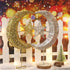 Uonlytech Iron Moon and Star Ornament Glitter Christmas Table Decoration Christmas Tree Decoration Wedding Birthday Holiday Party Supply 20cm (Gol...