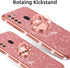 for Samsung Galaxy A21 Case for Women, Girls Glitter Luxury Sparkles Cute TPU Silicone Slim Phone Case with Bling Diamond Rhinestone Bumper Ring S...