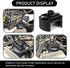 1 PC Car Oil Filter Wrench, 2.3"-3.1"/60-80mm Two-Jaw Positive and Negative U-shaped Adjustable Disassembly Tool, 1/2" Driver Toothed Anti-slip Oi...