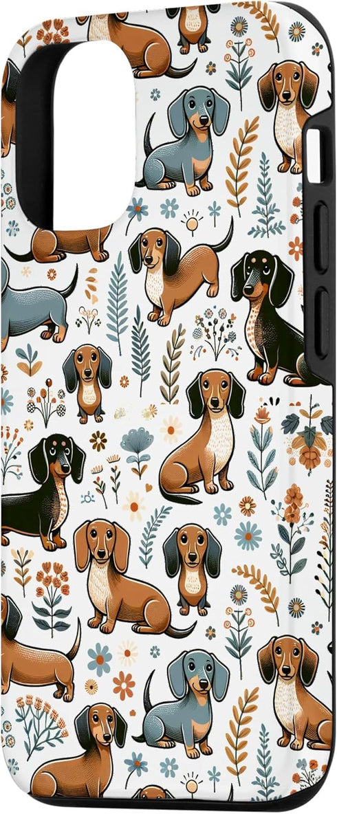 iPhone 13 Cute Dachshund Weiner Dog Lovers Pattern Case...