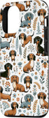 iPhone 13 Cute Dachshund Weiner Dog Lovers Pattern Case...