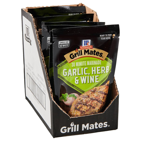 McCormick Grill Mates Garlic, Herb & Wine 30 Minute Marinade, 5 oz (Pack of 6)...