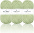 NICEEC 3 Skeins Soft Cotton Yarn 5ply Baby Cotton Yarn for Knitting Crochet Baby Weight Yarn Cotton Blend Yarn Total Length 3×220m(3×240 yds,100g×...