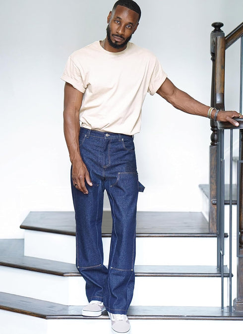Know Me Men's Straight Leg Jeans Sewing Pattern Packet by Norris Dánta Ford, Design Code ME2024, Sizes 44-46-48-50-52...