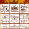Large Fall Stencils 12” Fall Stencil Happy Thanksgiving Stencils Pumpkin Stencil for Painting on Wood Give Thanks Templates...